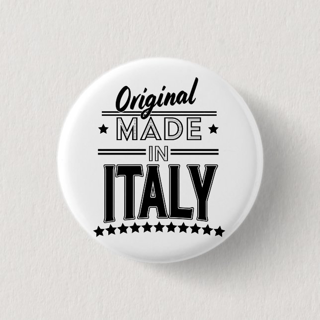 Original made in Italy logo 1 Inch Round Button (Front)