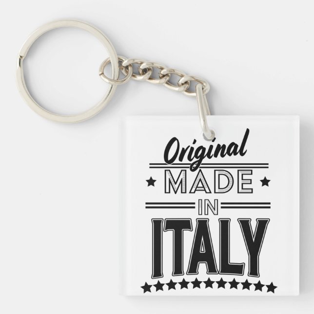 Original made in Italy logo Keychain (Front)