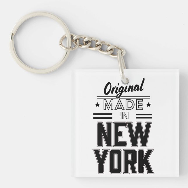 original made in New York logo Keychain (Front)