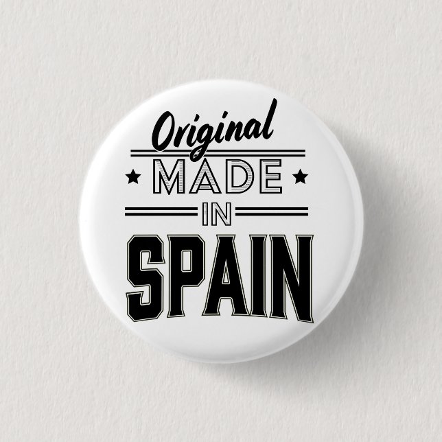 Original made in Spain 1 Inch Round Button (Front)
