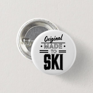 Original Made to Ski logo 1 Inch Round Button