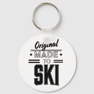 Original Made to Ski logo Keychain