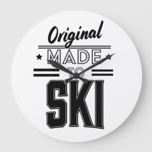 Original Made to Ski logo Large Clock