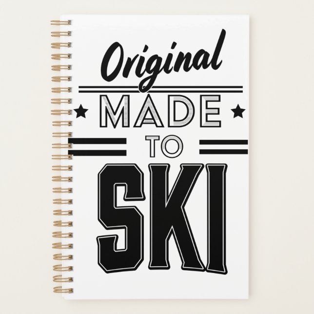 Original Made to Ski logo Planner (Front)