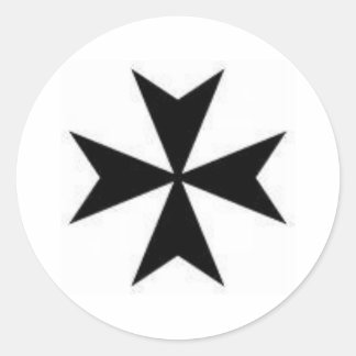Original Maltese Cross Classic Round Sticker