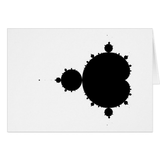 Original Mandelbrot Set 01 - Fractal Card (Front Horizontal)