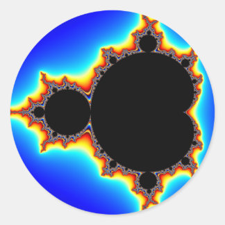 Original Mandelbrot Set 03 - Fractal Classic Round Sticker