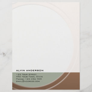 Original Metallic Customizable any Text and Colour Letterhead