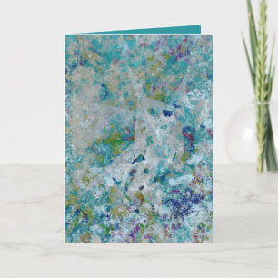 Original Modern One Of A Kind Abstract Art Design Card