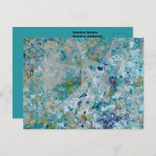 Original Modern One Of A Kind Abstract Art Design Postcard