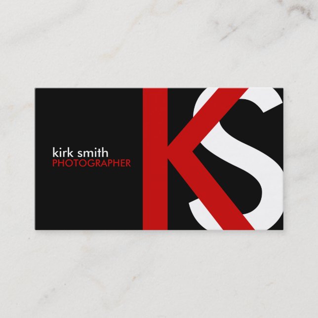 [ORIGINAL] Monogram Business Cards (Front)