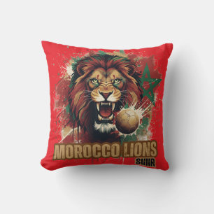Original Moroccan football Throw Pillow