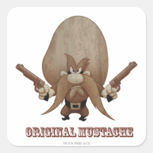 Original Moustache Square Sticker