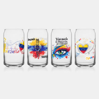 Original National Designs |Free Venezuela Can Glass