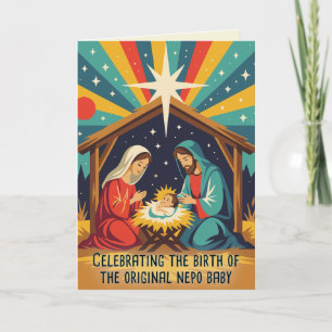 Original Nepo Baby Funny Christmas Card