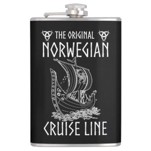 Original Norwegian Cruise Line - Nostalgic Voyage  Hip Flask