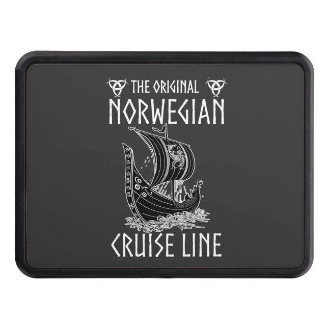 Original Norwegian Cruise Line - Nostalgic Voyage  Trailer Hitch Cover (Front)