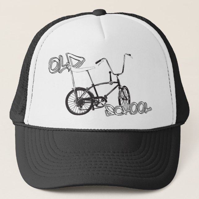 Original old School bike and graffiti Trucker Hat (Front)