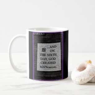 Original "On the Sixth Day" Manchester Mural Coffee Mug