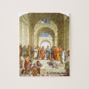 Original paint "The school of Athens" by Raffaello Jigsaw Puzzle