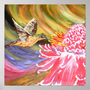 Original Painting- "Ho Hum" Poster