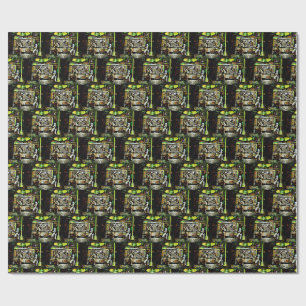 Original Painting of a Fishermen on Harbour Island Wrapping Paper