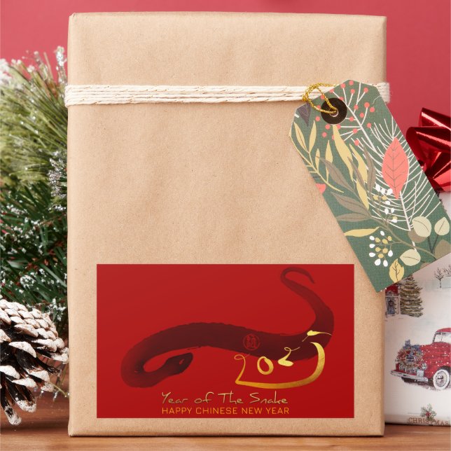 Original Painting Snake Chinese Lunar New Year RS2 Sticker (Holiday)