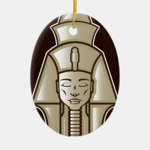 Original pharaoh egyptian ruler ceramic ornament
