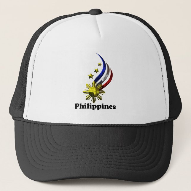 Original Philippine Logo. Mabuhay Pilipinas ! Trucker Hat (Front)