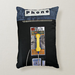 Original phone booth accent pillow