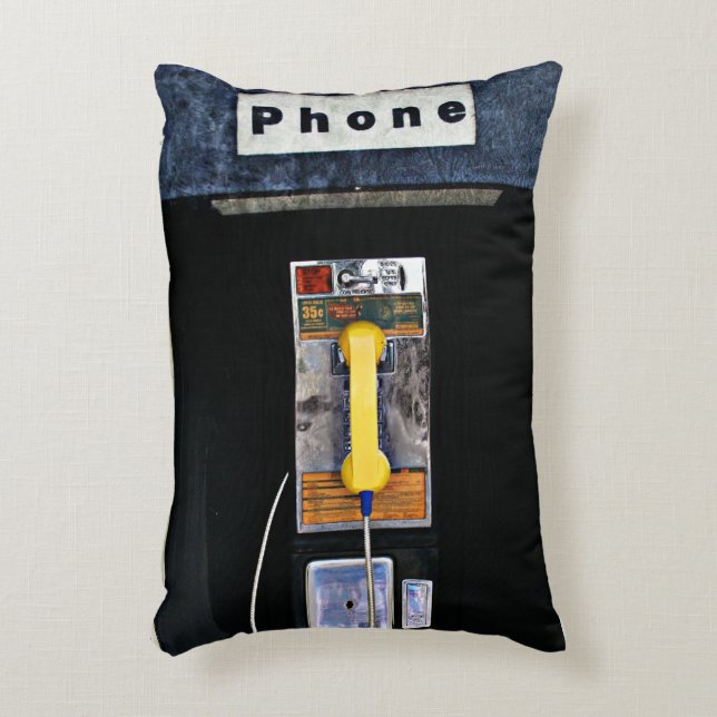 Original phone booth accent pillow (Front(Vertical))