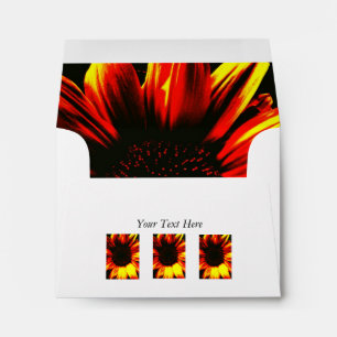 original photo of large yellow sunflower envelopes
