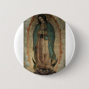 Original Picture of Our Lady of Guadalupe 2 Inch Round Button