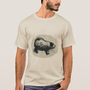 Original Pig Drawing with 2019 Man Pastel Tee