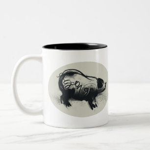 Original Pig Drawing with 2019 Two-tone Mug