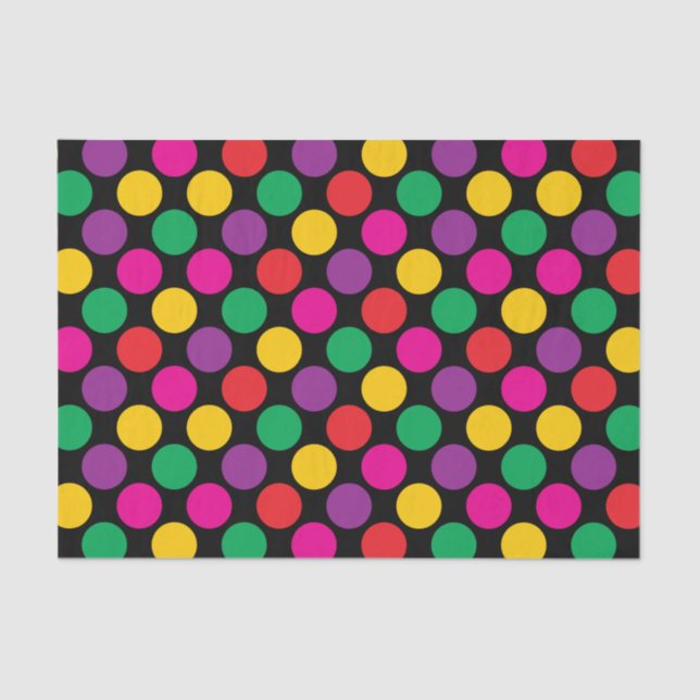 Original Polka Dots - Customizable background Tissue Paper (Front)