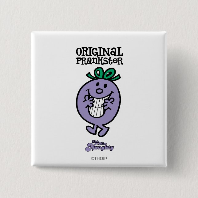Original Prankster 2 Inch Square Button (Front)
