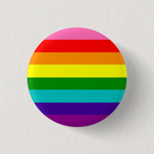 Original Pride Flag Badge 1 Inch Round Button