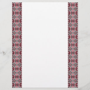 Original Red and Black cross-stitch Pattern Flyer