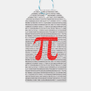 Original red number pi day mathematical symbol gift tags