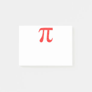 Original red number pi day mathematical symbol post-it notes