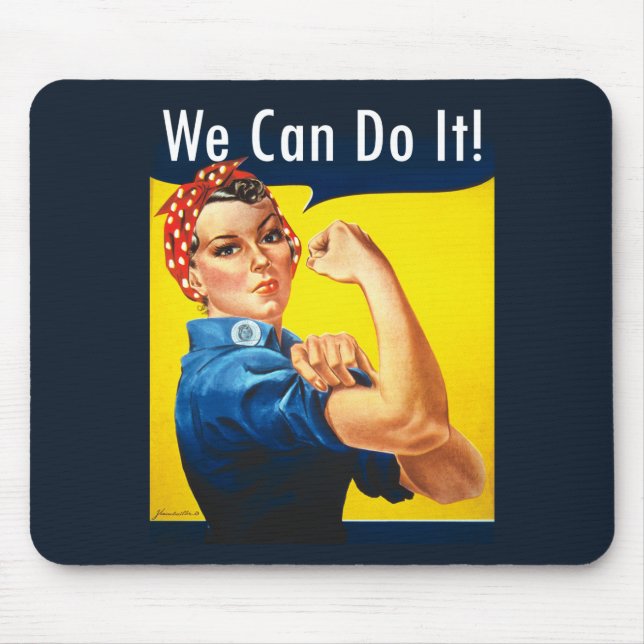 Original Rosie the Riveter ~  Mouse Pad (Front)