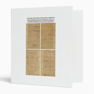 ORIGINAL Rough Draught Declaration of Independence Binder