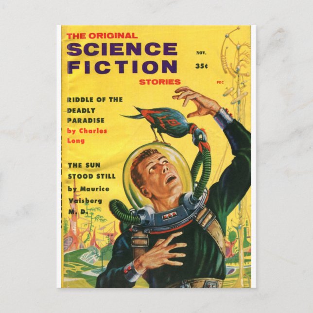 original science fiction postcard (Front)