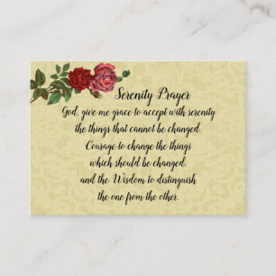 Original Serenity Prayer Holy Card