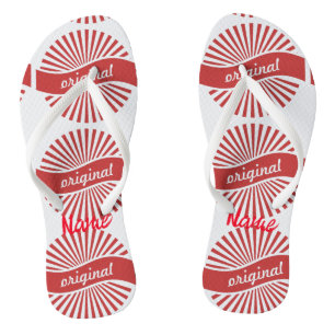Original Sign Logo Thunder_Cove Flip Flops