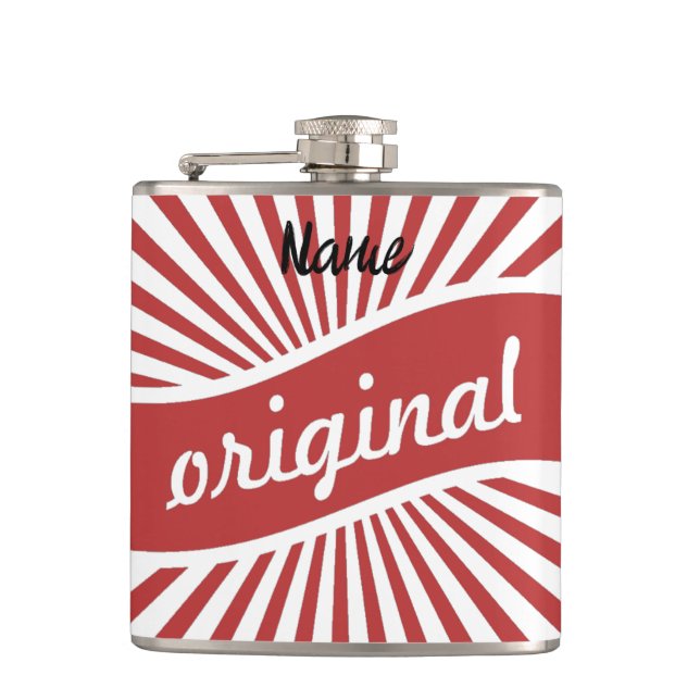 Original Sign Logo Thunder_Cove  Hip Flask (Front)