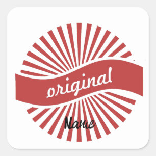 Original Sign Logo Thunder_Cove  Square Sticker
