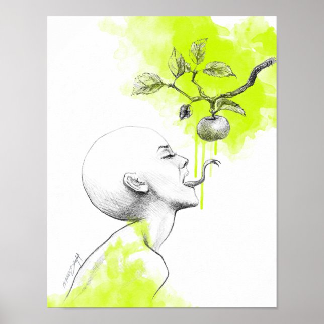 Original sin surreal art Poster print (Front)