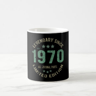 Original Since 1970 Vintage Legend Birthday Gift Coffee Mug